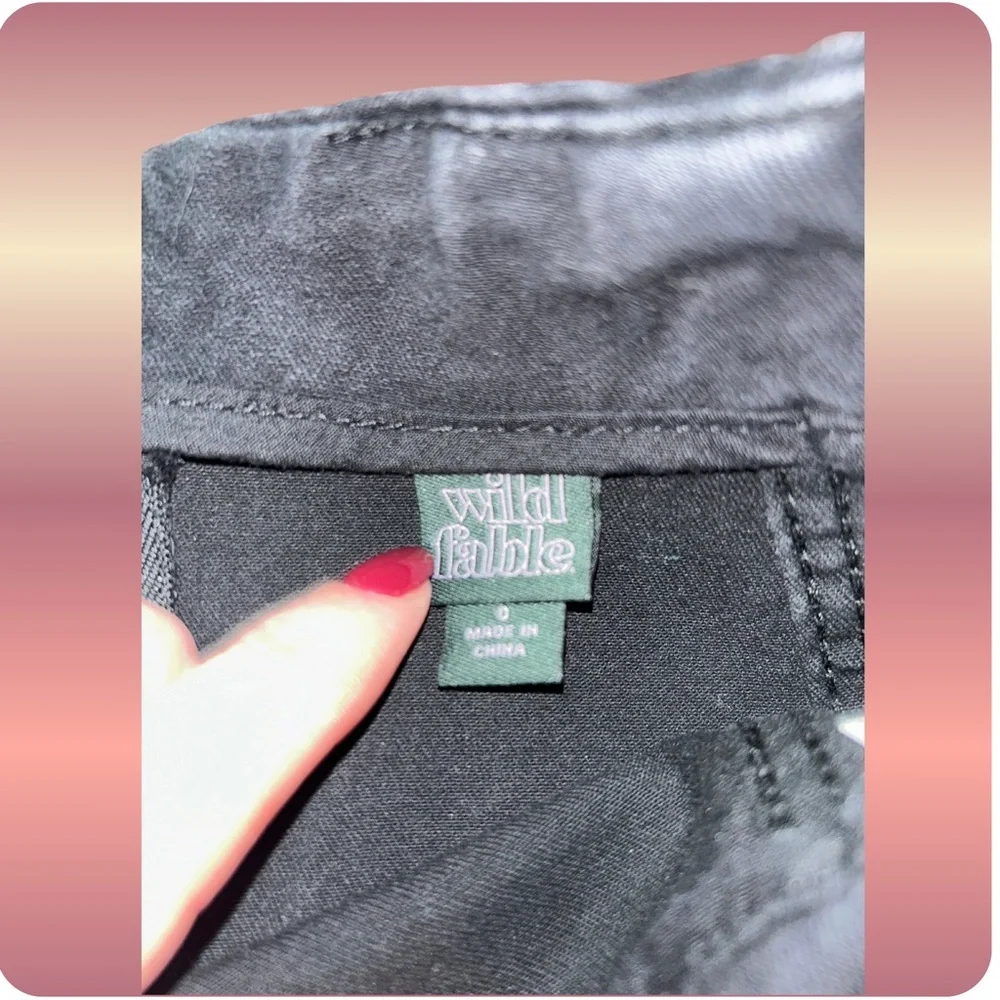 Wild Fable Women’s Black Denim Skirt Size 0